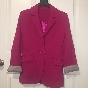 Fuchsia Pink Blazer